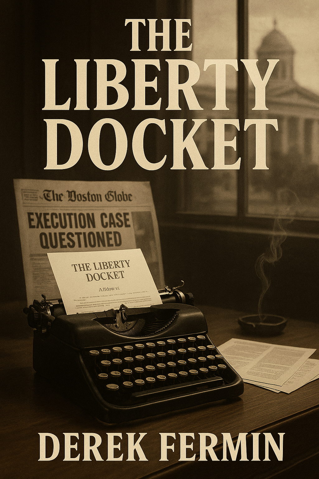 The Liberty Docket — cover mockup by Derek Fermin